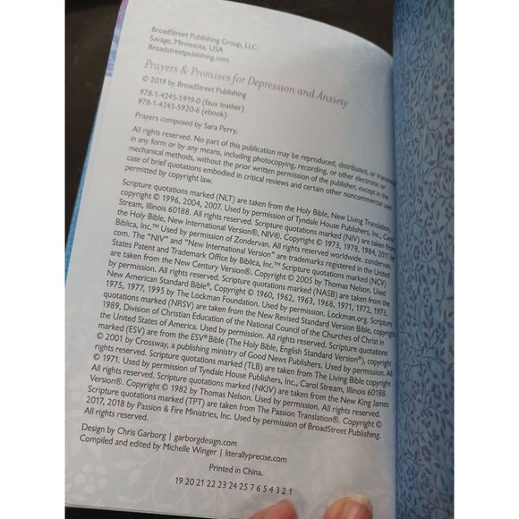 Prayers & Promises for Depression & Anxiety by BroadStreet Publishing LLC NEW - Picture 6 of 6